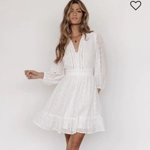 Baltic Born Harmony Embossed Dress | Off White